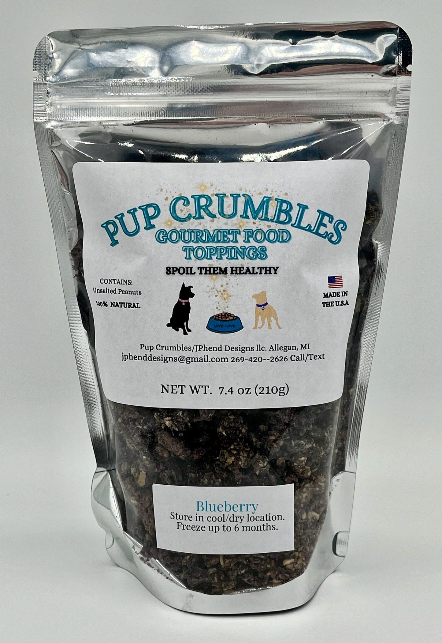 Blueberry Pup Crumbles Gourmet Food Toppings