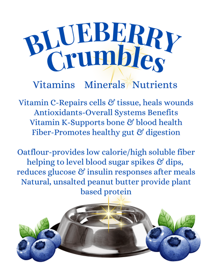 Blueberry Pup Crumbles Gourmet Food Toppings