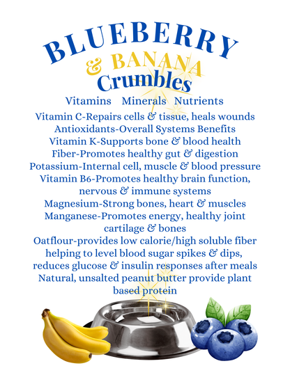 Blueberry & Banana Pup Crumbles Gourmet Food Topping