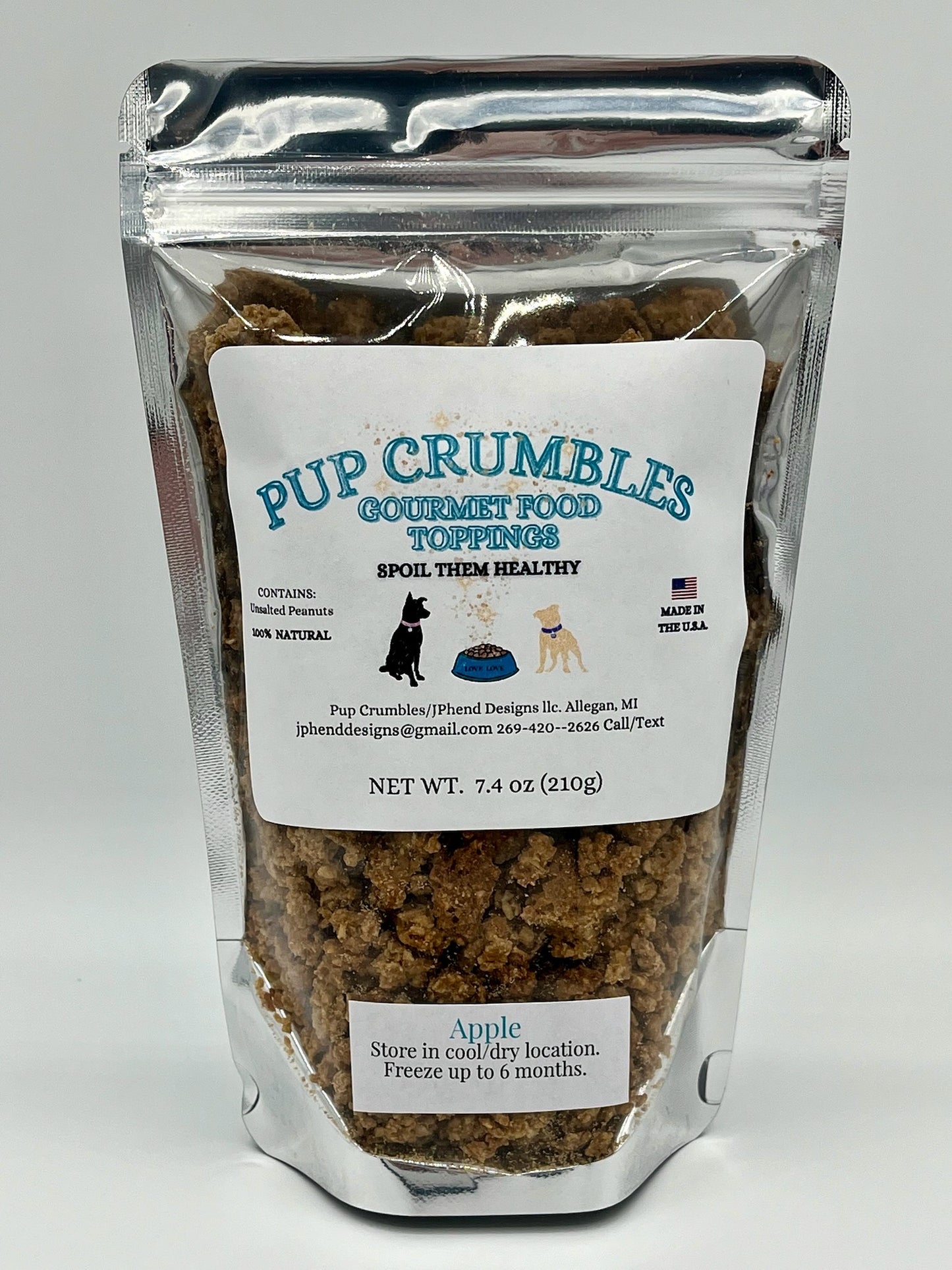 Apple Pup Crumbles Gourmet Food Topping