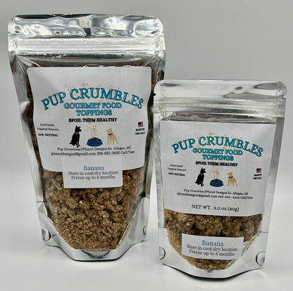 Banana Pup Crumbles Gourmet Food Topping